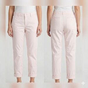 Polo Jeans Co. Ralph Lauren Women's 10 Pink Chino Pants Stretch Straight Leg Y2K